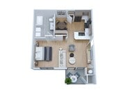 0BR, 1BA - 625SF