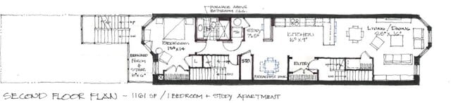 2nd floor plan - 706 N Wells St Unit 2nd floor