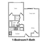 1BR/1BA