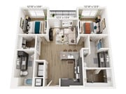 B1H | 2x2 | 1044 sf
