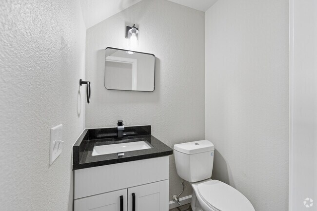 2BR, 1.5BA - 960SF Townhouse - Half Bathroom