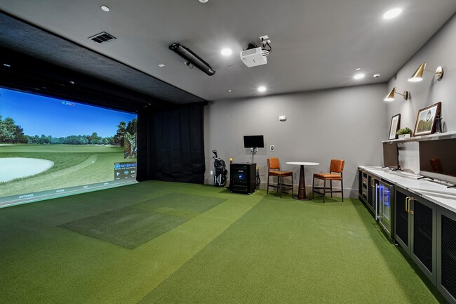 Multisport Simulator Bay - Practice golf and play virtual sports year-round from the convenience of home.