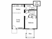 1BR/1BA