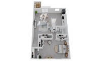 One Bedroom Floorplan