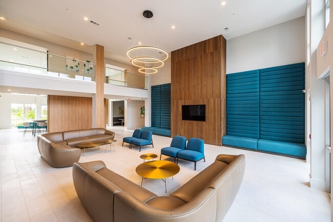 Clubhouse Seating Area - Comfortable resident space for relaxing, working, meeting friends or gathering with neighbors.