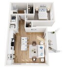 Floor Plan 1B | Seasons at Spring Street | Apartments in Mount Pleasant, WI