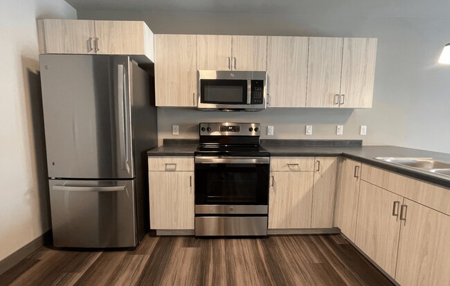 They also have stainless steel appliances.
