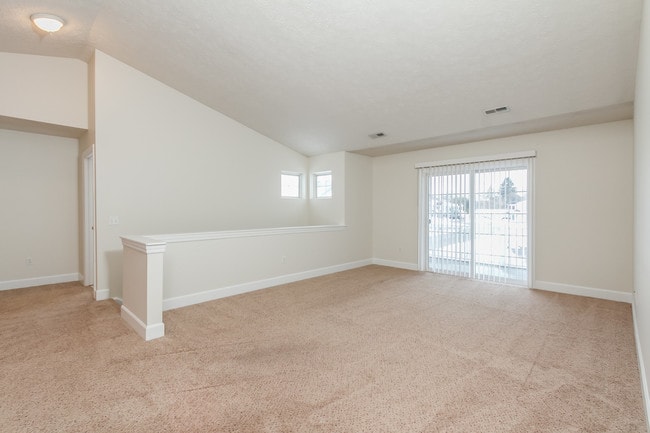 Upper apartment homes feature beautiful cathedral ceilings and a lot of natural light.
