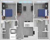 2 Bedroom 2 Bathroom - ADA