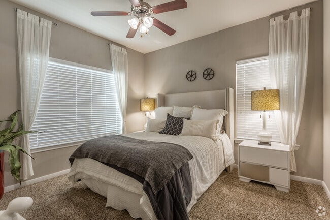2BR, 2BA - 974SF - First Bedroom