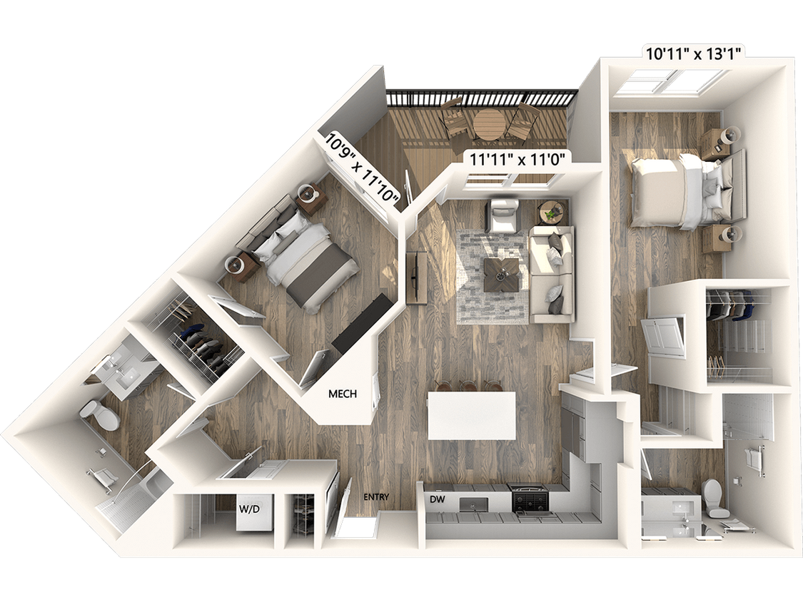 Floor Plan - BM06-1047sf