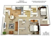 2BR/1.5BA