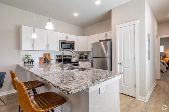 1BR, 1BA - 678SF - Kitchen - Cottages at Abbott Station