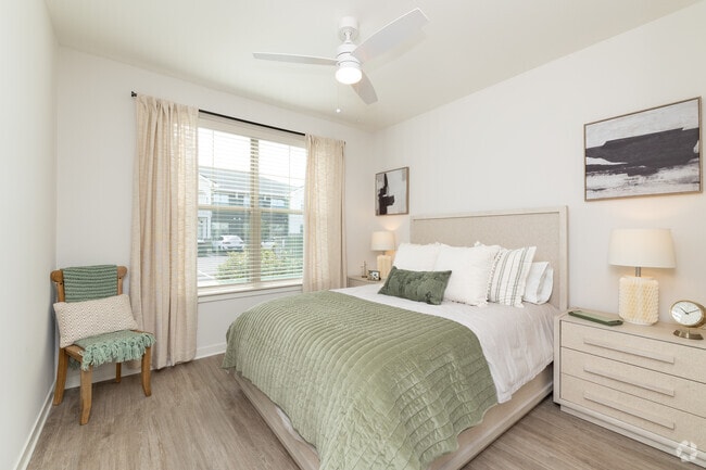 2BR, 2BA - 1,116SF - The Jubilee - Primary Bedroom - Rockwell Place