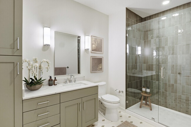The Row & Gardens Collections - Serene Bathroms with Stunning Tile Details
