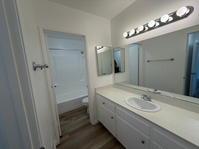 1x1 private vanity in bathroom area