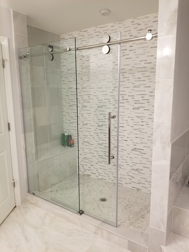 Master Bathroom glass shower