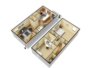 2 Bed, 1.5 Bath- Washer/Dryer Connects