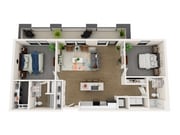 Penthouse H Floorplan View