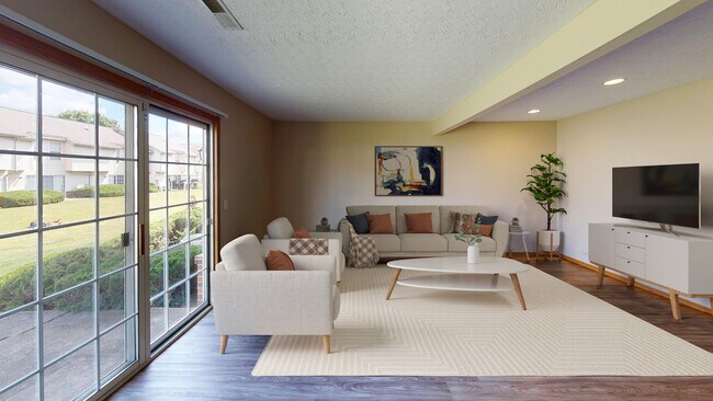 Spacious Living Room with Patio
