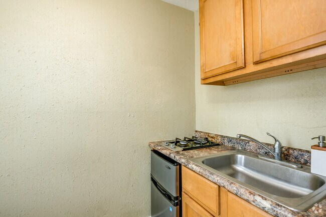 Studio, 1 BA - 300SF