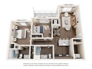 MainLine Apartment Homes - The Crossing - 2 Beds, 2 Baths, 978 sq. ft.