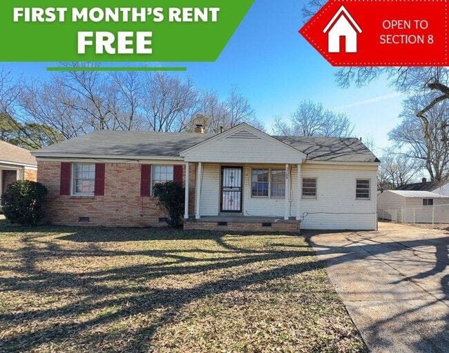 Building Photo - Well Maintained 3 bedroom 1 bath Home - Open To Section 8 - 1st Month's Rent Free