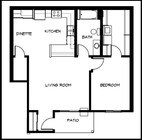 1BR/1BA