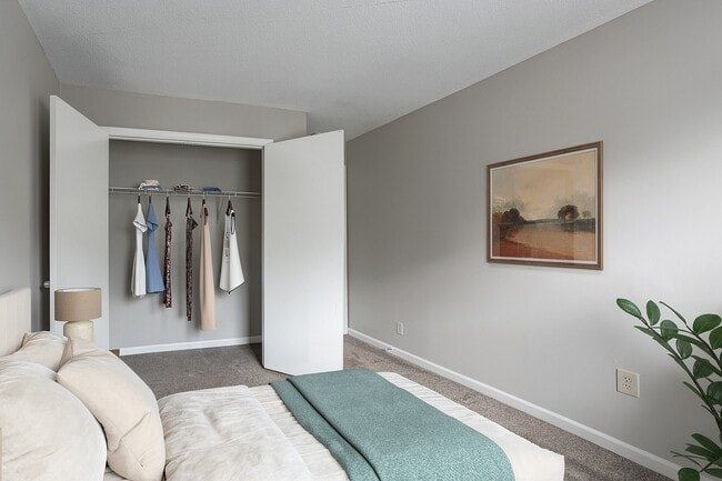 Bedroom with large closet