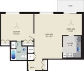 1 BR/ 1 BA (Style A) | 775 sq. ft.