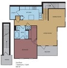 One bedroom 2nd floor