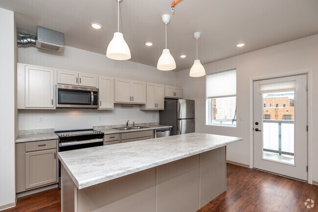 2BR, 1BA - 1,100SF - Kitchen - Tama Too Apartments