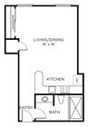 A3 - Studio floor plan The Rice