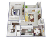 1 Bedroom, 1 Bathroom