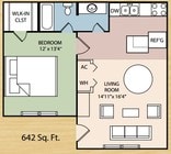 1HAB/1BA