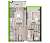 A1P8 floor plan Granary Flats