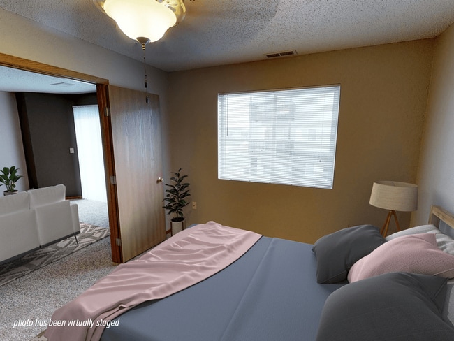 Large Windows with Blinds