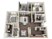 Newly Renovated, 1137sqft, 2 bedroom/2 bathroom