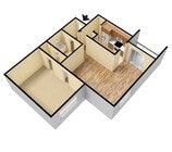 One Bedroom Floor Plan