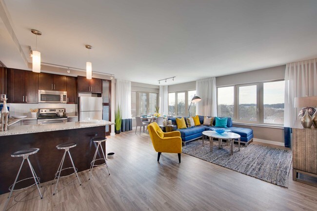 Living room - West Broad Apartments
