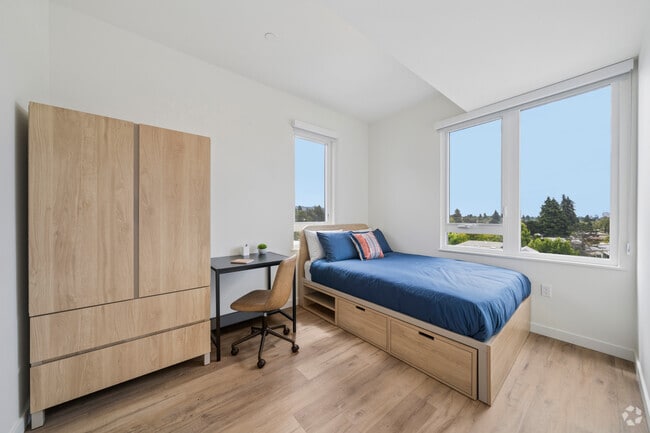 F2 - 6BR, 2BA - 1,050SF - Bedroom