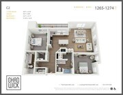 Two Bedroom, Two Bath