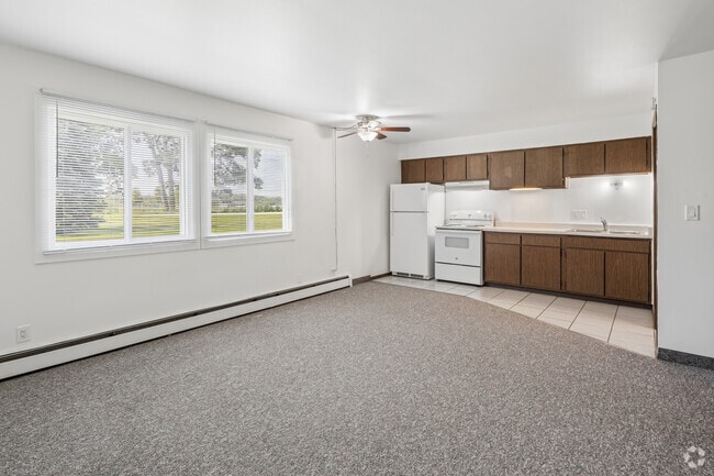 Studio - 393SF - Kitchen, Dining Room, Living Room