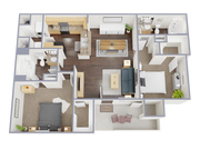 2 Bedroom, 1 Bathroom, Income Restricted