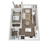 Floor Plan 1E | Seasons at Franklin | Apartments in Franklin, WI