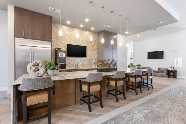 Club Lounge with Demonstration Kitchen