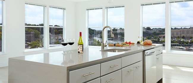 Kitchen with Views - The Mariner Apartments