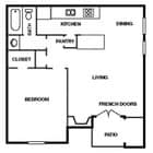 1BR/1BA