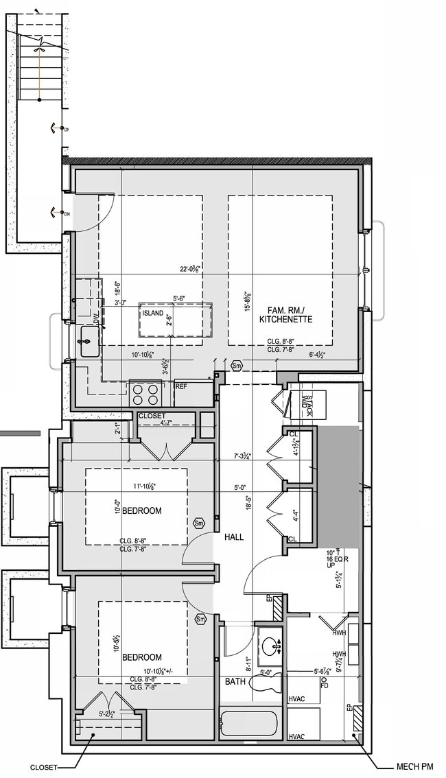 Plano de planta - 4527 49th St NW Unidad Basement