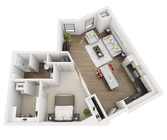1 Bed 1 Bath - A5